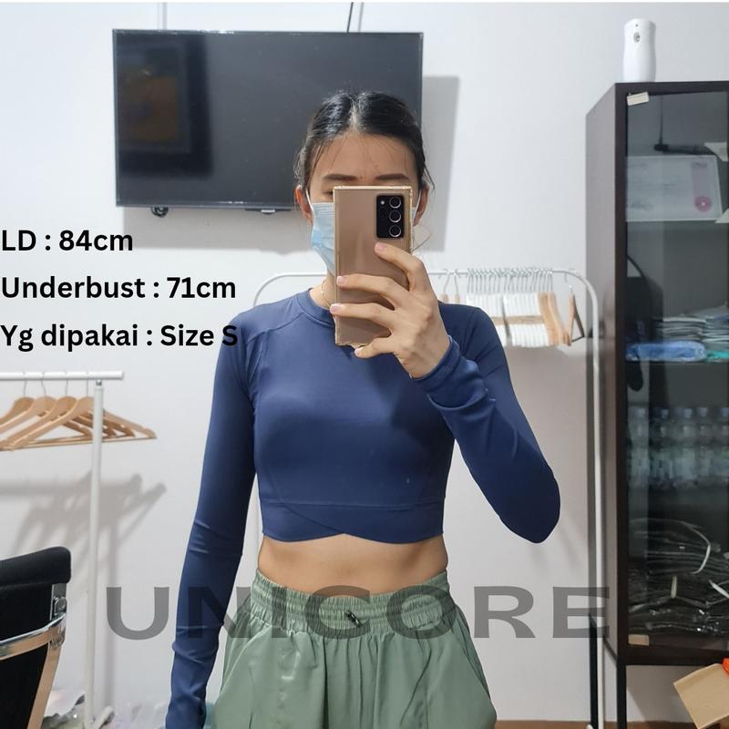 UC | ZEE baju kaos atasan lengan panjang olahraga gym yoga fitness 4