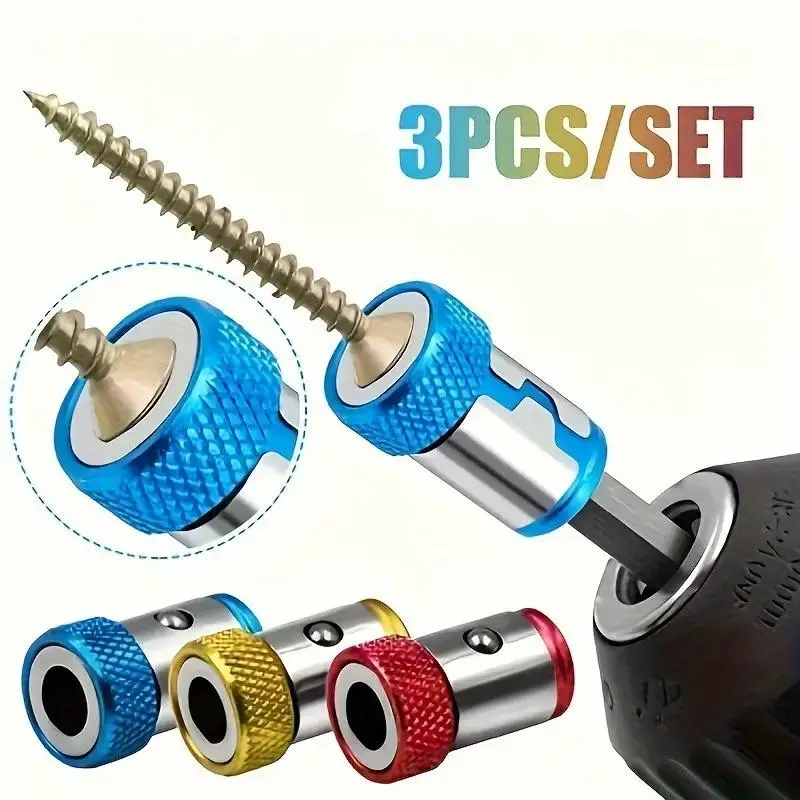 Magnetic Screwdriver Bit Ring, Hex Head Screwdriver Bit Ring, Power Tool Accessories for Precision Drilling