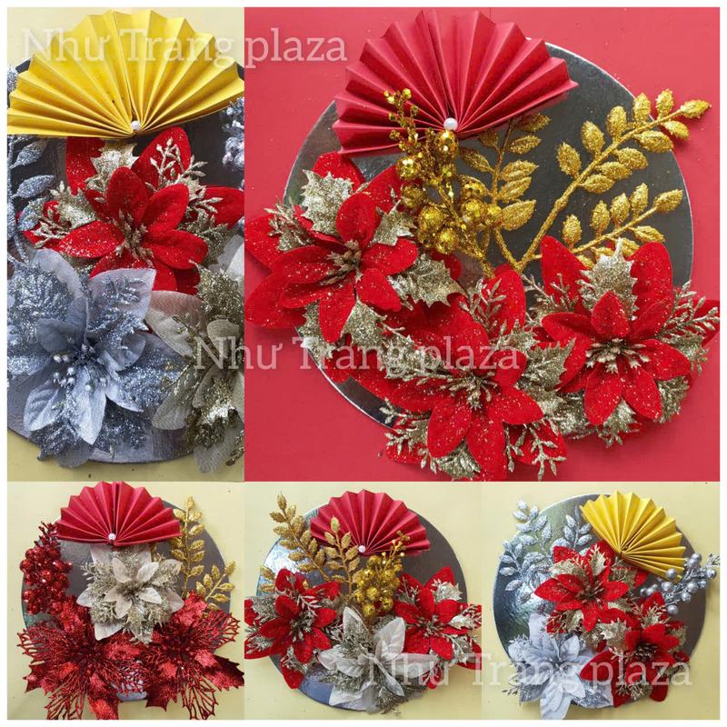   Sỉ  5 set hoa TRI ÂN  trang trí tháp bánh tháp nước ngày Tết có đủ mẫu nhiều màu 