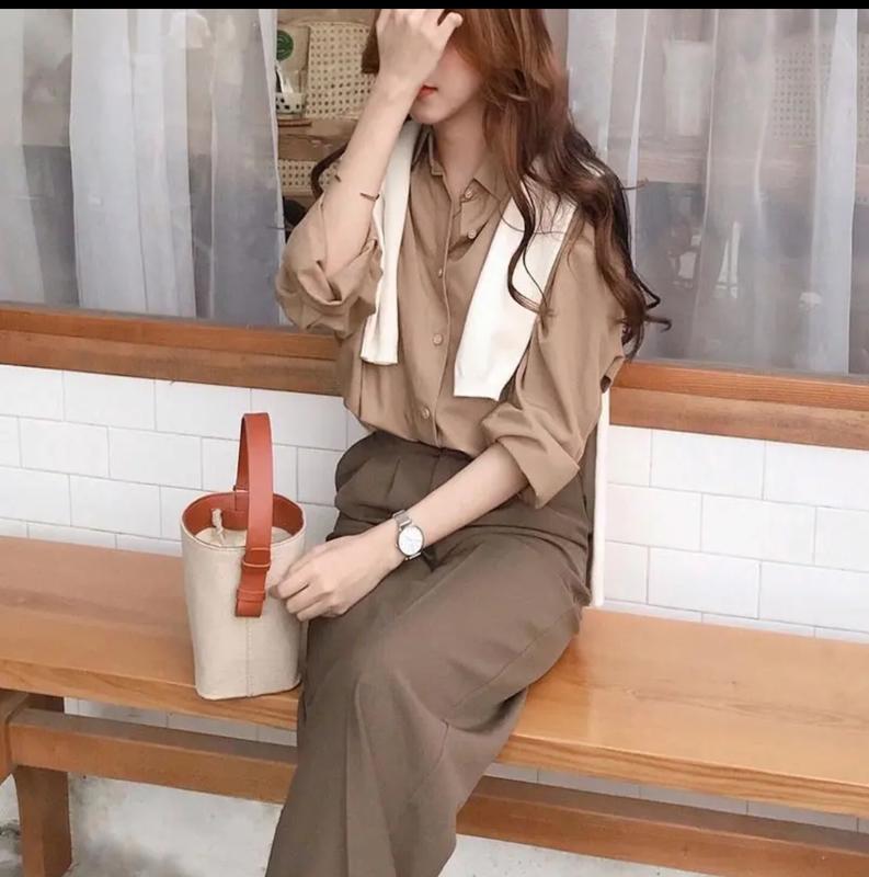 Mã 930 Quần suông nữ lưng cao chất vải Ruby cao cấp dài từ 97-103cm cao từ 1m54-1m7