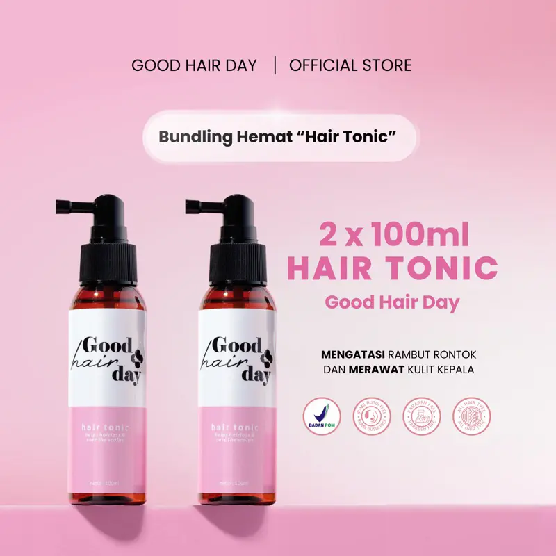 GOODHAIRDAY [Twin pack} - Hair Tonic 2 Pcs | BPOM Approved Hair are ORIGINAL