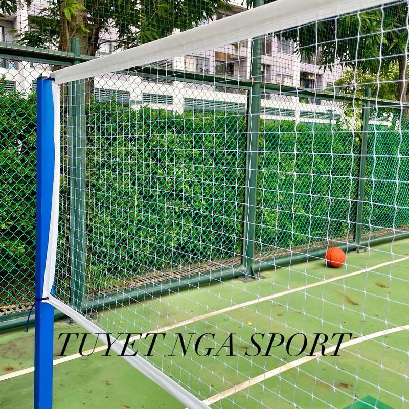  Lưới cầu lông thi đấu loại cao cấp  6mx0.6m   TUYET NGA SPORT  may viền 4 mặt trắng đỏ đậm cam vợt 