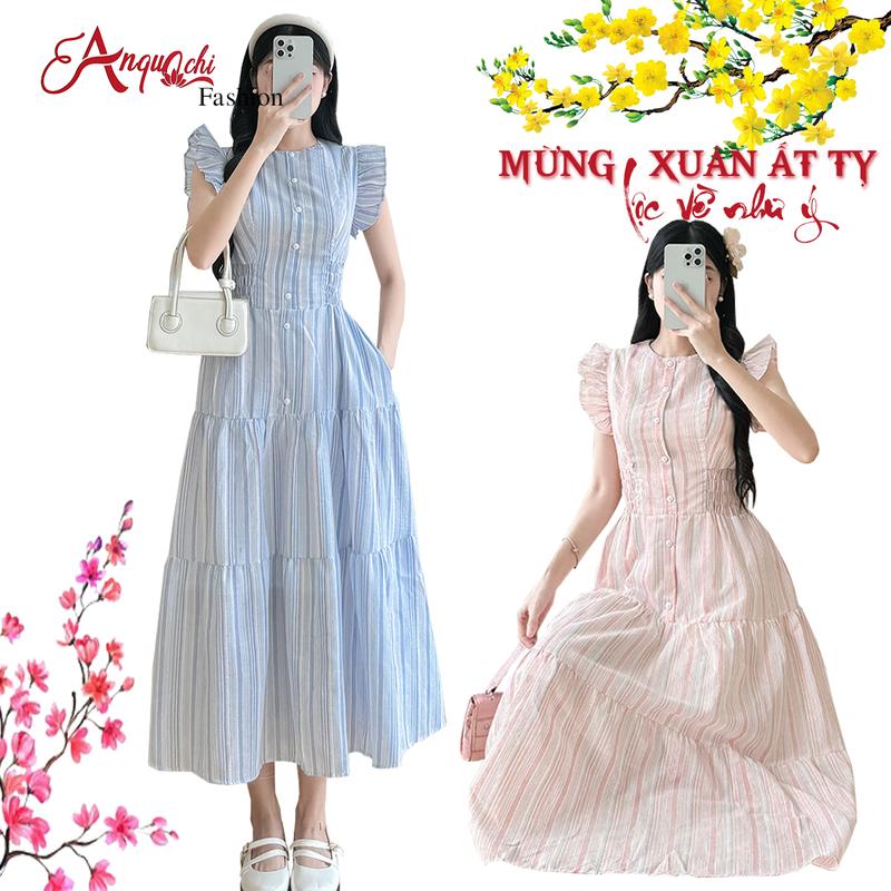 Đầm Cánh Tiên Dáng Dài Thiết Kế Phong Cách Nữ Điệu Đà Sang Trọng Đi Biển Dạo Phố Xinh Xắn Dễ Thương Women Dress S195