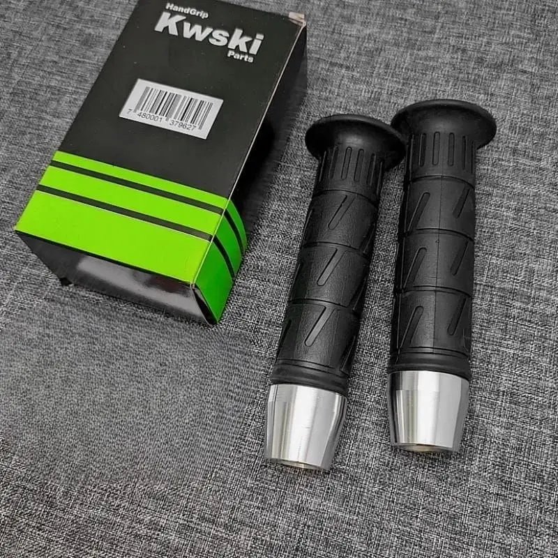 Premium Import Hand grip kaze set jalu pcx chrome handfat sarung gas kaze kz + jalu crome model pcx universal motor vario mio beat supra vega vixion ninja aerox nmax mio m3 kawasaki suzuki vespa Motorcycle