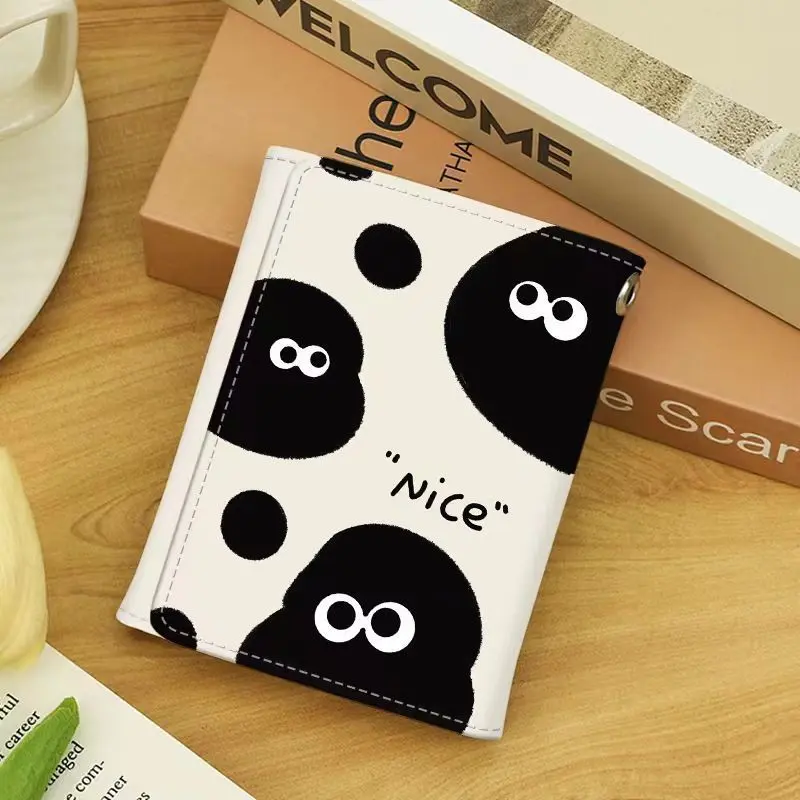 Ví Nướng Bánh Ví Sinh Viên, Thiết Kế Dễ Thương, Sức Chứa Lớn, Nhiều Khe Cắm Thẻ, Kiểu Ngắn, Ví Tiền Xu Gấp, Phong Cách Hoạt Hình, Giảm Giá 70%