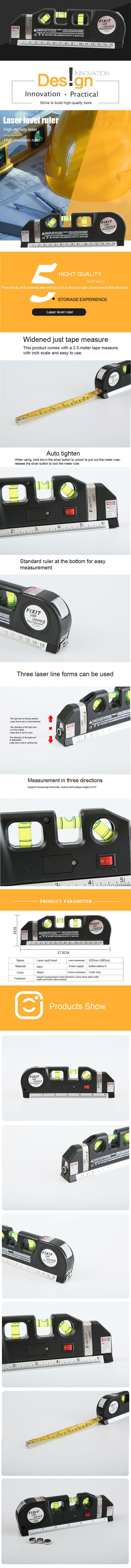 Product Introduction of Laser Electronic Product Accessory Models Laser Level Measurement Horizontal Ruler Laser Exactos Mini Laser Lazer Tools 3