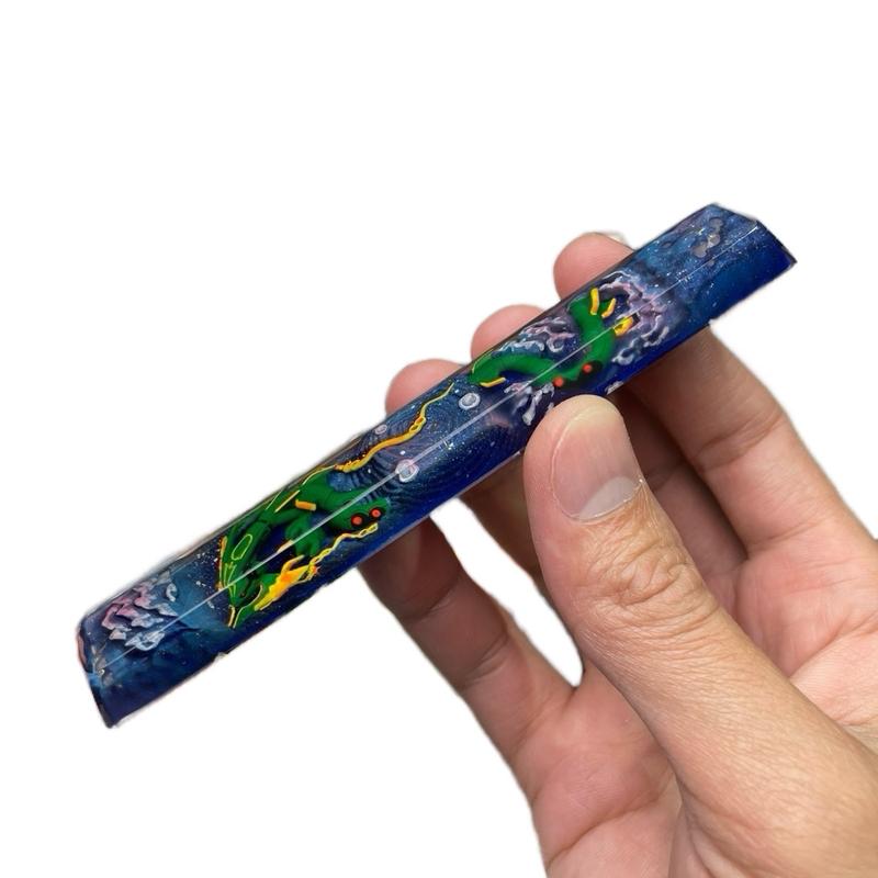  Space Mega Rayquaza - 6,25U - Nút Bàn Phím Chủ Đề Pokemon Keycap Artisan xuyên led 