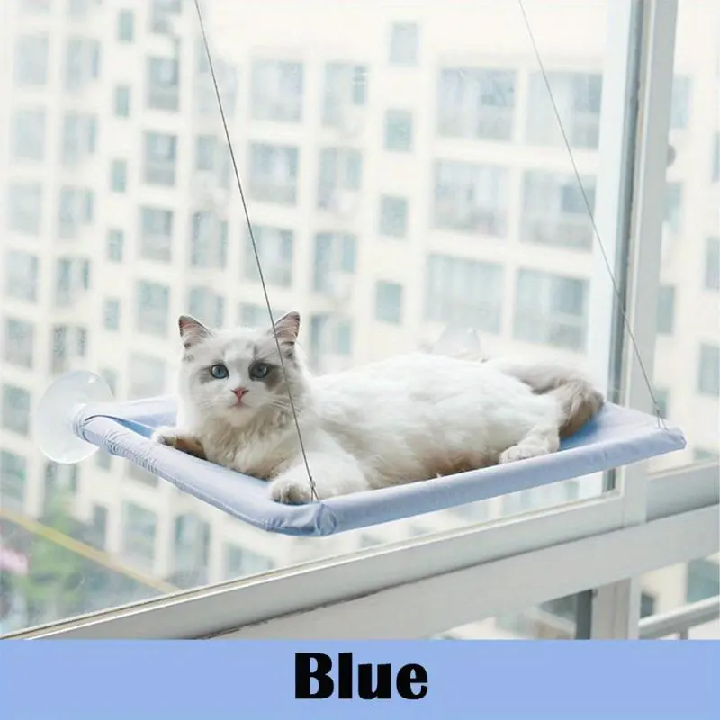 Cat Window Hammock Bed, Cat Window Perch, Cozy Cloud-Like Perch for Feline Naptime, Space-saving Solution for Cat Lovers 3