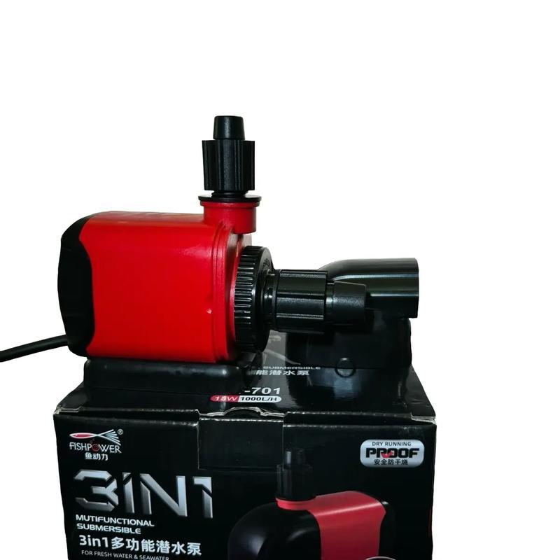 Máy bơm fishpower thế hệ mới công suất thực dùng để bơm nước bể cá cảnh , bể cá koi , bể thuỷ sinh công suất từ 1000l/h đến 7000l/h phukien hoca