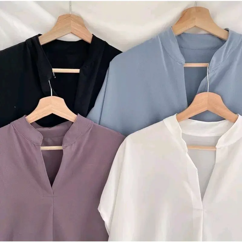 DARCY VNECK OVERSIZE SHIRT BAHAN KATUN RAYON DIAMOND 2