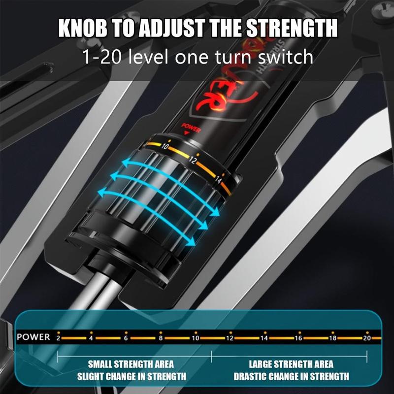 Hand Grip Strength Trainer, 20-200kg Arm Strength Trainer, Chest Expander, Grip Strength Exercise Accessories, Fitness Equipment, At Home Gym Equipment 7
