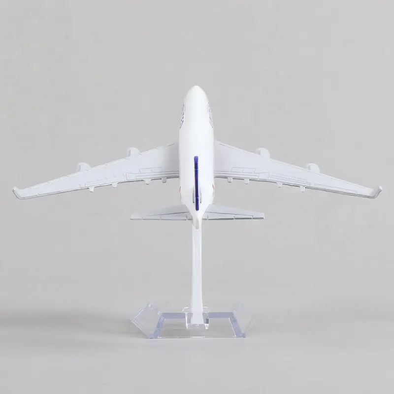 Boeing 747 Air United 1/400 Diecast Metal Airplane Model with Stand, Airlines Model Plane Alloy Display Collectible Model Kit for Aviation Enthusiast Gift 4