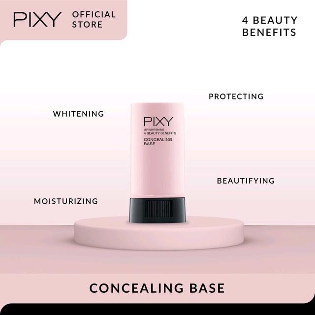Pixy UV Whitening 4 Beauty Benefit Concealing Base -  2 in 1 Alas Bedak (Foundation) +Concealar 1