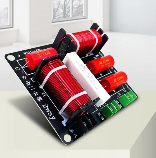 Mạch phân tần loa 2 đường tiếng 400w sử dụng cho loa bass to 30-40-50 CÔNG SUẤT LỚN có bảo vệ chống cháy treble, đầu nối sẵn không cần hàn dây 3