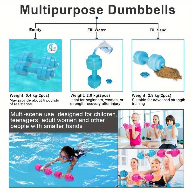 Product Introduction of Portable Water Filled Dumbbell, 1 Count Adjustable Dumbbell, Portable Fitness Equipment for Home Gym Workout 16