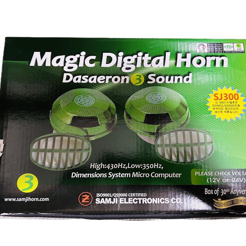 Một đôi Còi Ngân Xanh 3 tiếng 12v 24v cho xe tải chất lượng cao