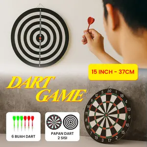 AY Dart Game Papan Dart Board 15 Inch 37 Cm