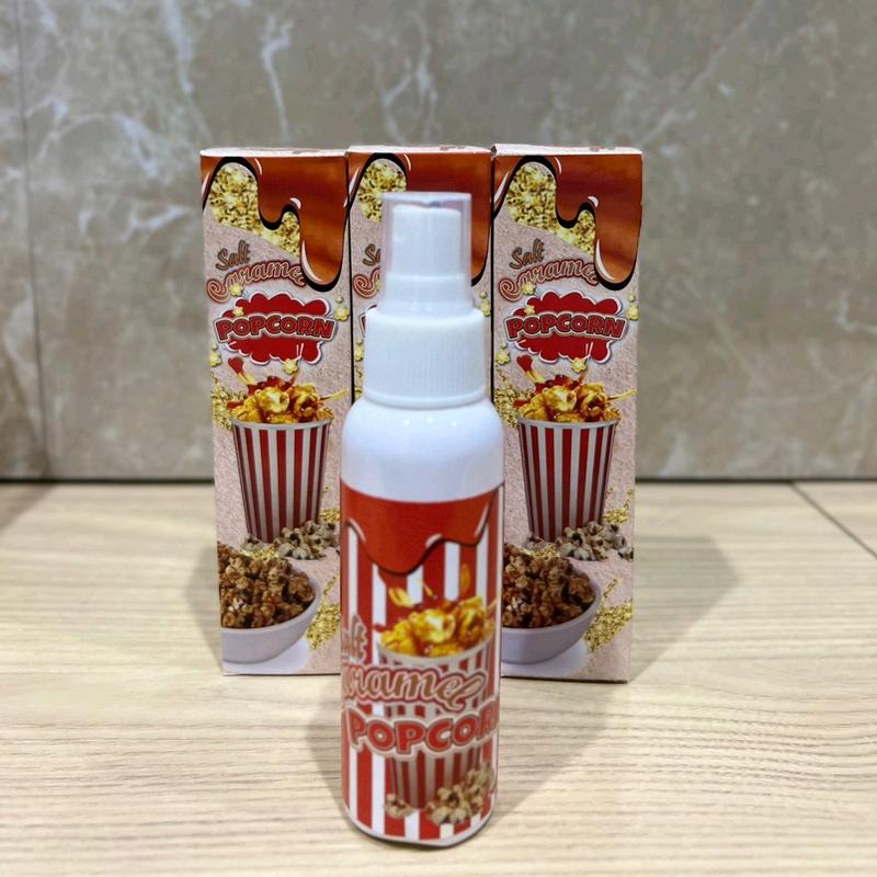PROMO BELI 1 DAPAT 1 Parfum Body Mist Popcorn 100ml Premium / Parfum Popcorn Caramel 100ml Best Seller / Parfum Popcorn Wangi Tahan Lama Laki-laki Perempuan Uniseks Perfume Salt Wanginya 0