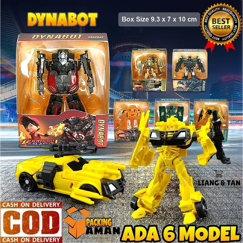 ( BISA COD ) PROMO Mainan Anak Laki Laki Dynabot Robot Transformer Bisa Berubah Menjadi Mobil Mobilan / Truck TrukTempur SNI Murah 0