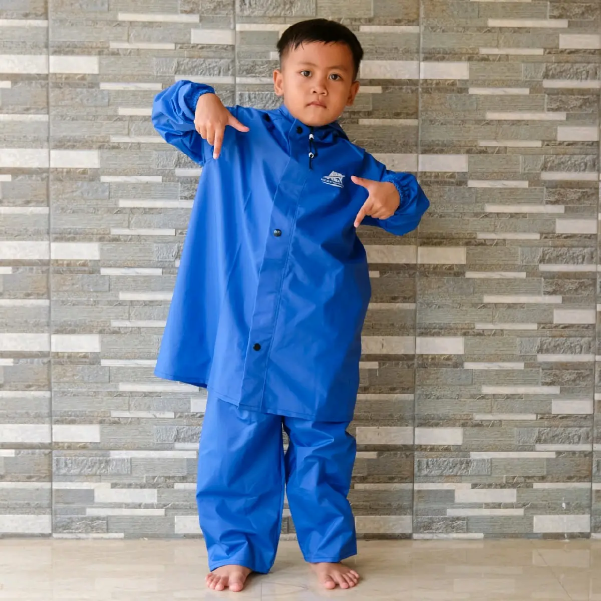 jas hujan swtelan anak TK SD 5 6 7 8 tahun  PVC tebal