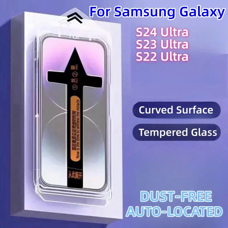 For Samsung Galaxy S24 S23 S22 ultra tempered glass tempering glass explosion-proof screen protector protective with Install Kit