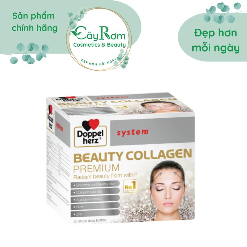   Công ty 30 ống  Doppelherz Beauty Collagen 30 ống bổ sung Collagen peptides Vitamin E và Kẽm cho sức khỏe làn da của phụ nữ trên 18 tuổi 