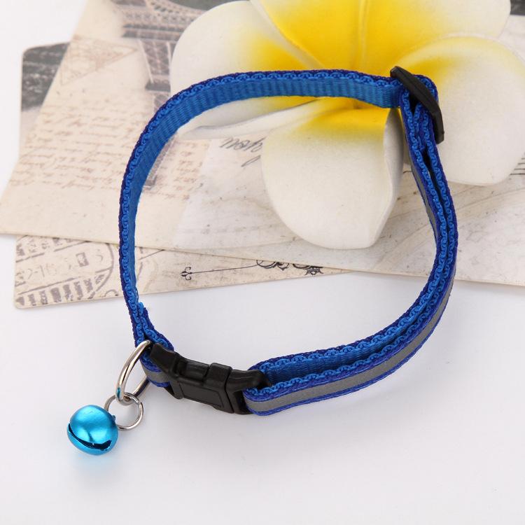 Product Introduction of 1pc Adjustable Pet Cat Dog Puppy Reflective Collars Safety Buckle Bell Neck Strap Dog Supplies Cat Collars 8