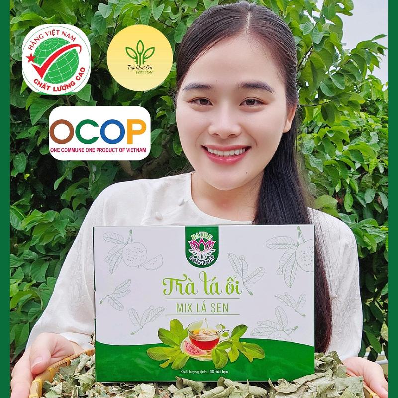 1 TRÀ LÁ ỔI MIX LÁ SEN SẤY LẠNH THẢO SÚN MIỀN TÂY ( 30 TÚI )