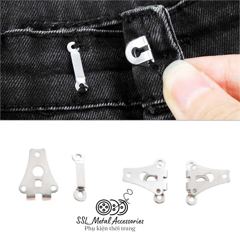   20 cái  Cái móc cài quần tây nam nữ bộ ba ghết quần tây loại may bằng tay BL1# #ssl_accessories 