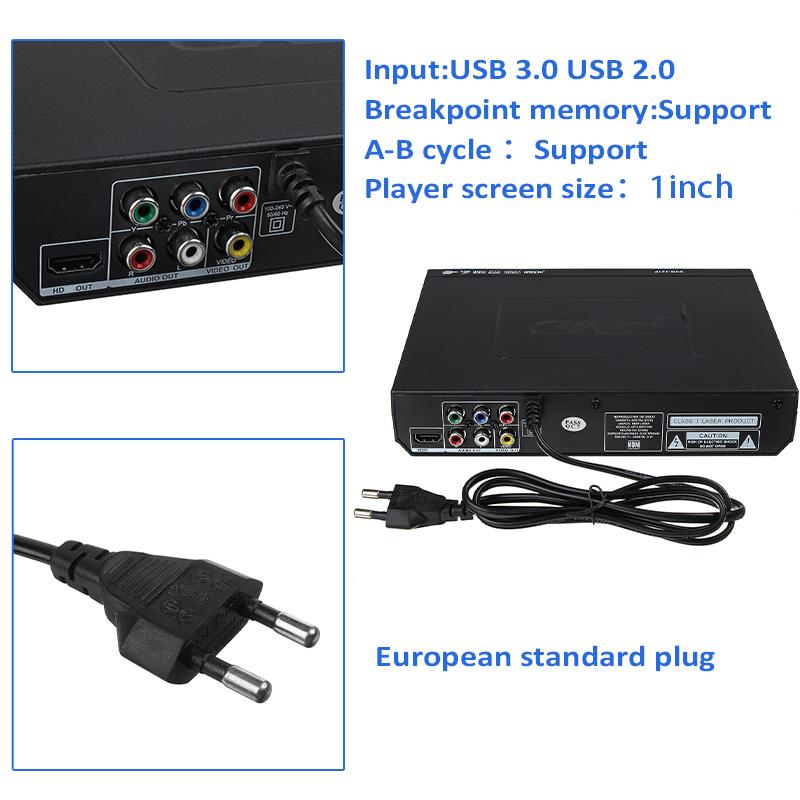 Product Introduction of ส่งไว ร้านไทยพร้อมส่ง เครื่องเล่นแผ่นดีวีดี 720P/1080P RW+HDMI เครื่องเล่นวิดีโอพร้อมสา 23