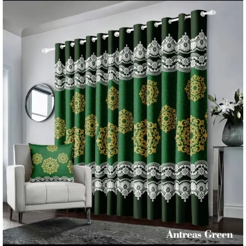 Gorden smokring motif sultan elegan murah 12 Ring/gordyn  smokring 12 Ring Free Tali Bunga Jendela Pintu Curtain gorden  serut 5