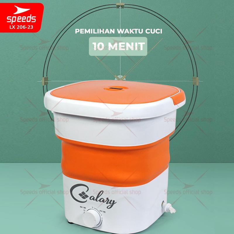 SPEEDS Mesin Cuci Portabel Mesin Pengering Air Kecil Mini Washing Machine Dinamo Mesin Pencuci Pakaian 206-23 4