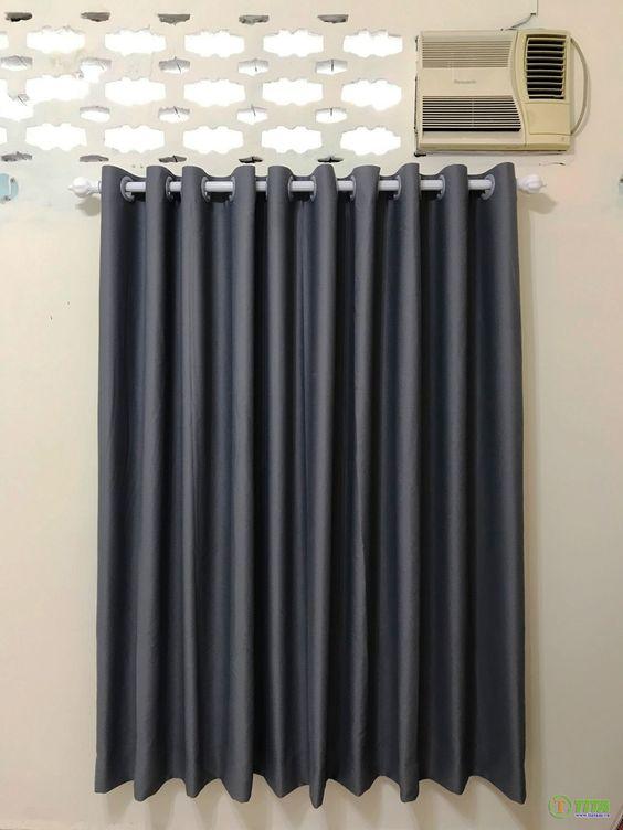 Rèm cửa sổ xám đen  sang trọng, chống nắng cực tốt , nhiều kích cỡ, hoạ tiết( rèm KHÔNG kèm thanh treo ) rèm  cửa, màn kéo rèm  vải