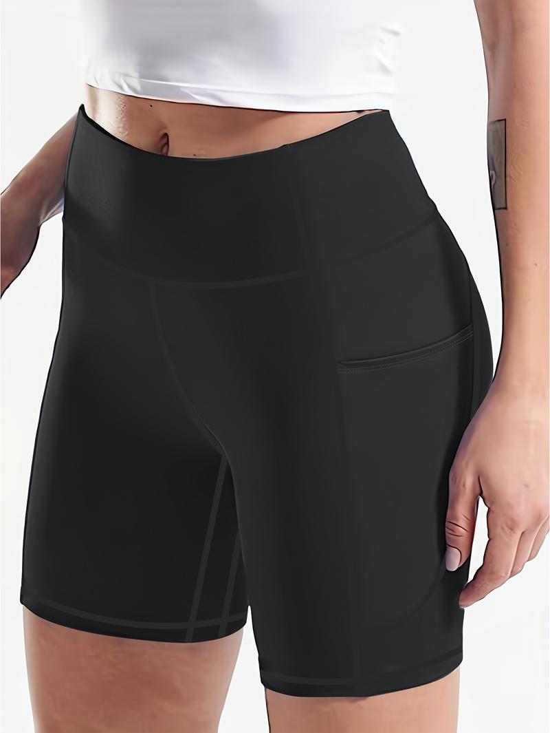 Product Introduction of Sports Casual Three-Quarter Length Shorts Butt-Lifting Yoga Shorts with Pockets 11