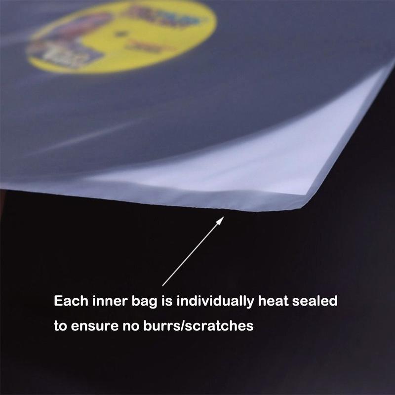Product Introduction of New 12 Inch Vinyl Records Sleeve White Resealable LP Vinyl Record Cover Record Protection 15