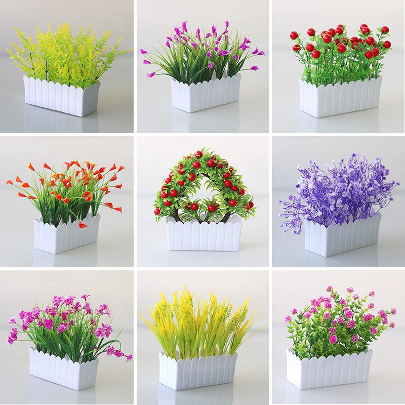  bộ hàng rào hoa giả trang trí cửa sổ trong nhà và ngoài trời cắm hoa đặt bàn hoa trồng trong chậu Decor Hoa Sen Decor Phòng Trang Trí Nhà 
