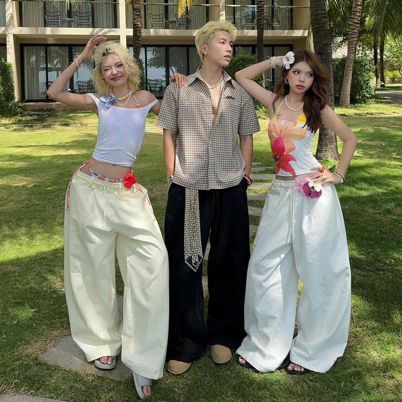 BST 2025 AB HOUSE - Quần kaki ống suông rộng WIDE LEG thời trang nam nữ