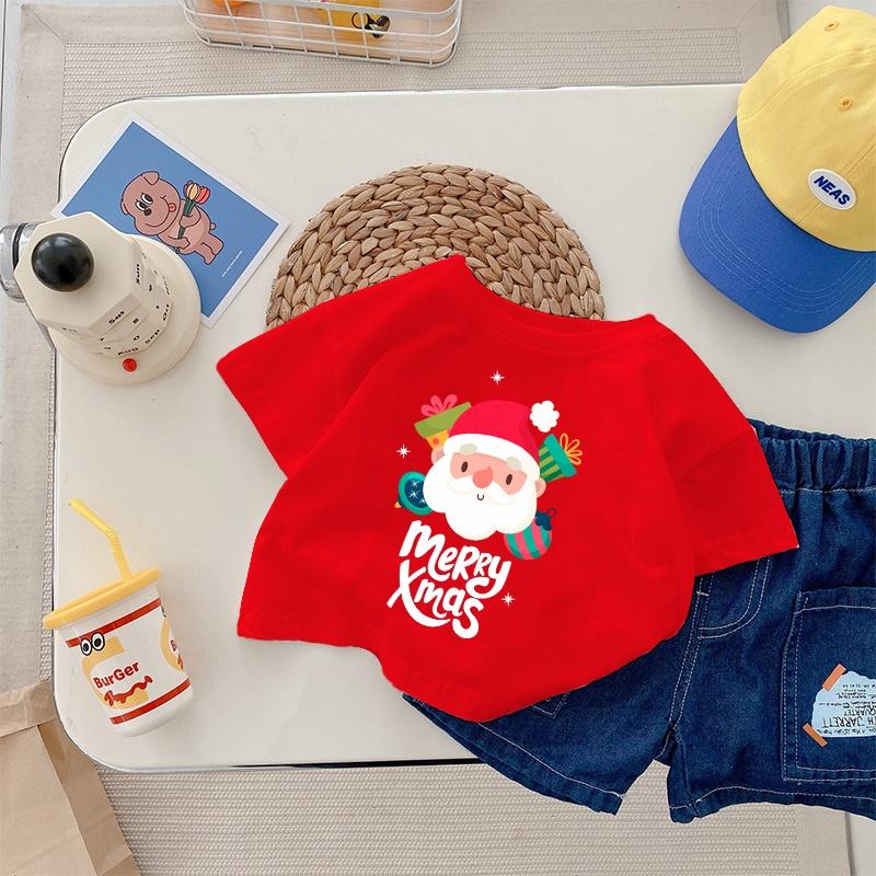 Áo thun noel ELIO cho bé trai bé gái 7kg đến 32kg họa tiết giáng sinh COTTON