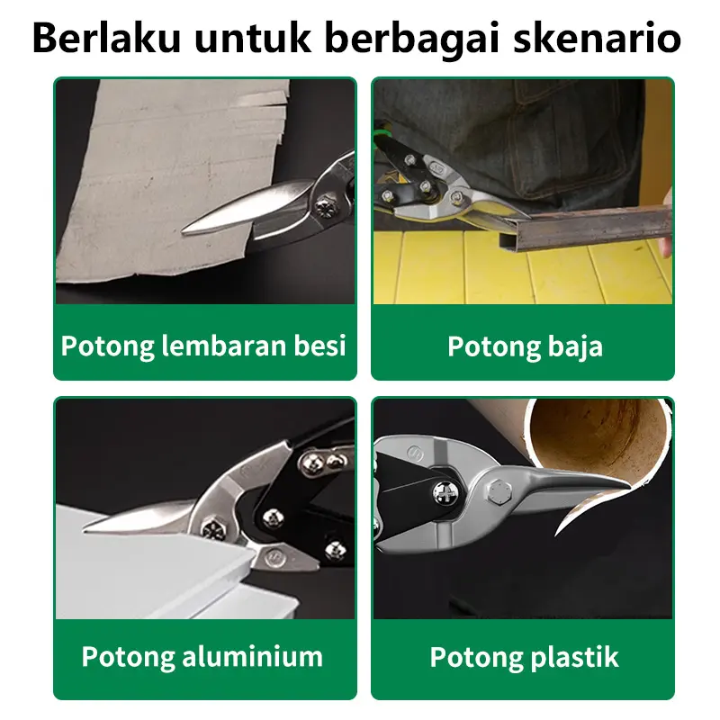 [ISKU] gunting seng serbaguna gunting penerbangan 10 inch gunting holo 8