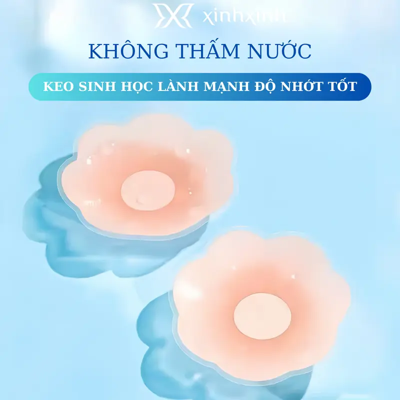 Hộp Miếng Dán Nhũ Hoa Silicon Tàng Hình Không Thấm Nước 2
