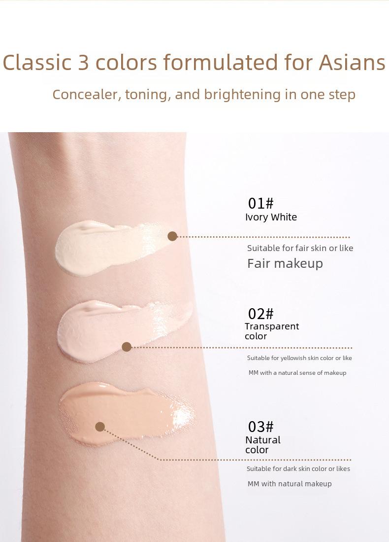 Product Introduction of YZSGold plated moisturizing concealer liquid foundation 5