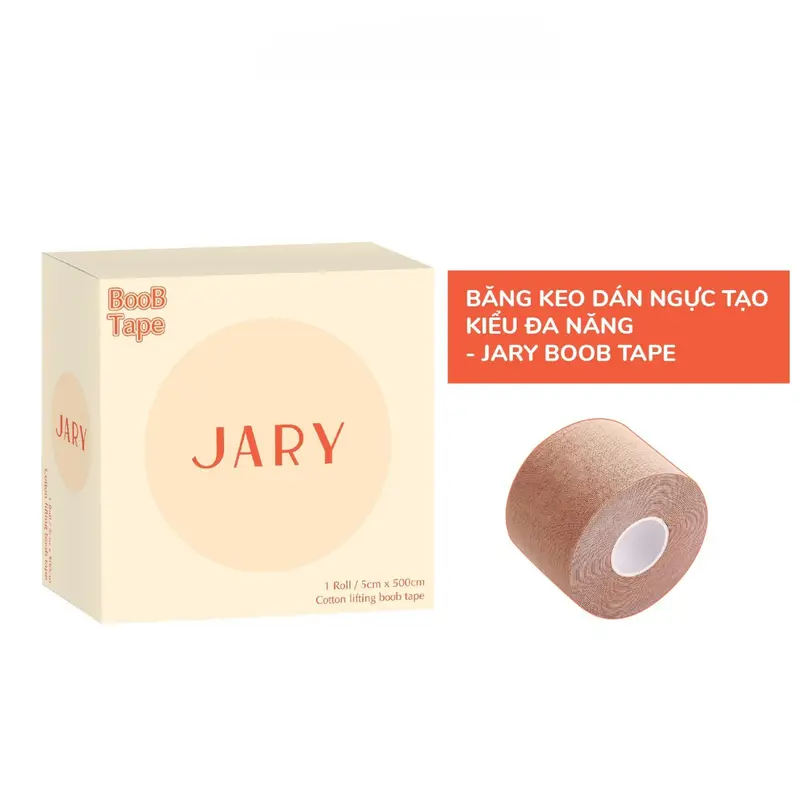 Băng Keo Dán Ngực Jary Boob Tape Định Hình Tạo Kiểu Đa Năng 1 Cuộn 500cm Nữ Kem 1
