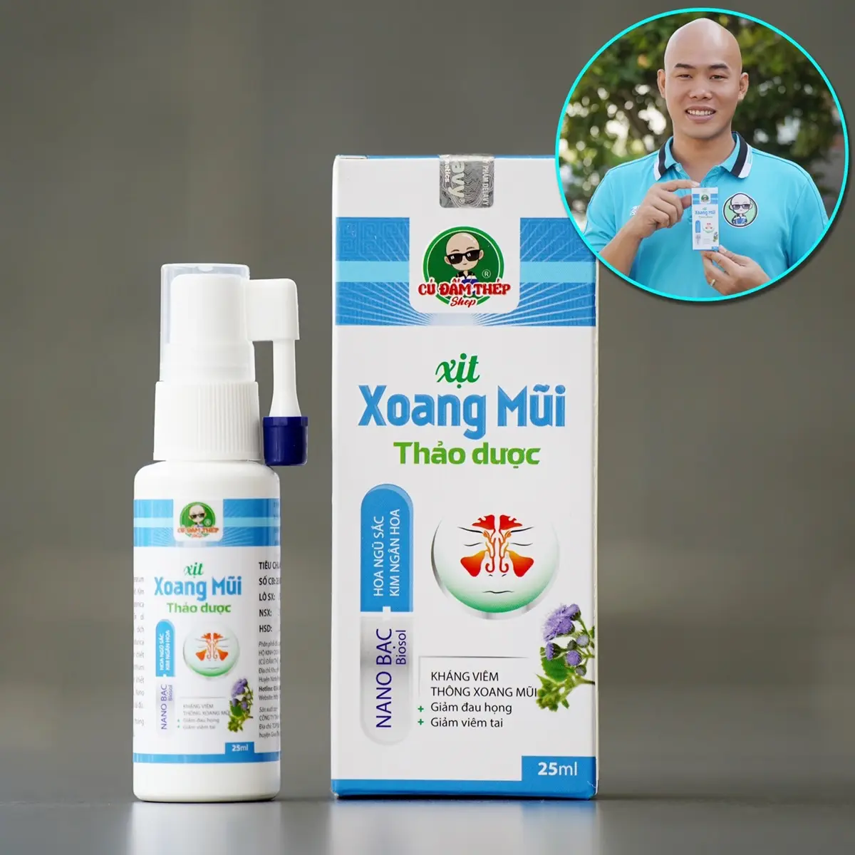 XỊT XOANG MŨI THẢO DƯỢC 25ML