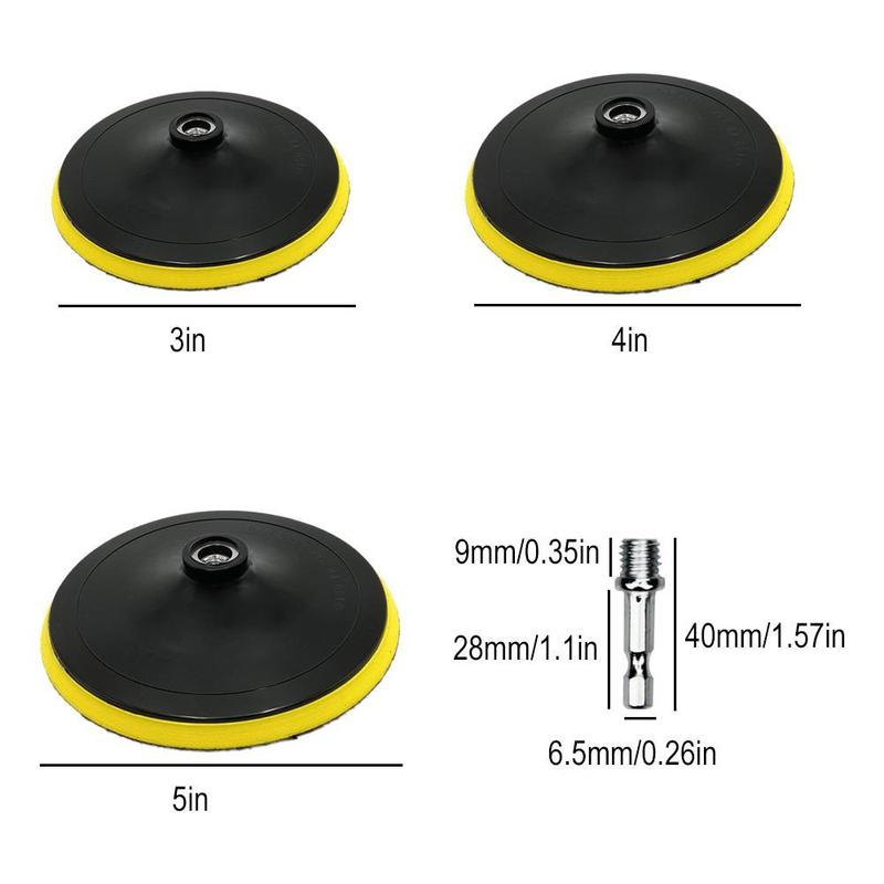 Product Introduction of Car Polisher Kit Polishing Pad Car Waxing Sponge Disk Pads Wool Auto Care Polisher Gadget Wheel Z0J4 19