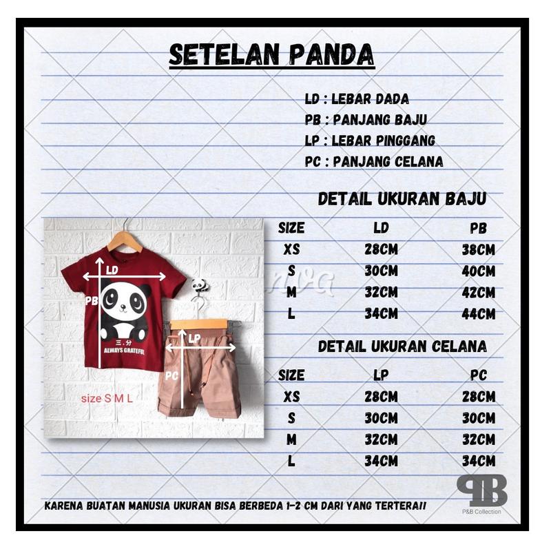 Product Introduction of Setelan anak cowok motif Panda celana hotpants Baju 0