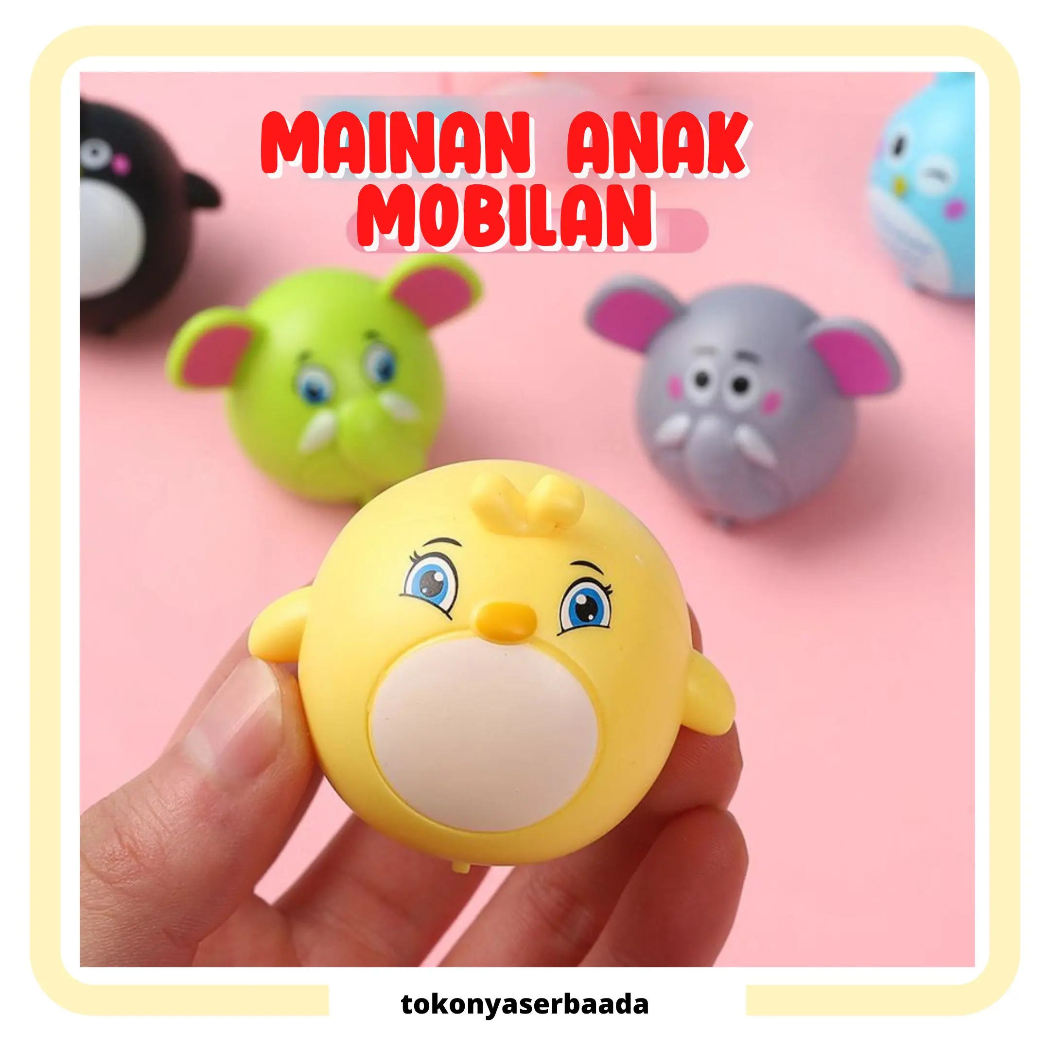 TSA {COD}  Mainan Anak Mobilan Bentuk Binatang Mainan Lucu Tarik Mundur Mainan Mobil Karakter Animal Murah Import Game Cowok Cewek