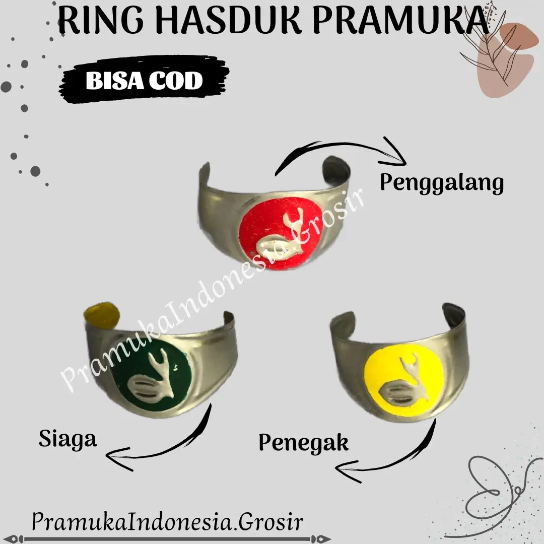 [ISI 5 PCS] RING KOLONG HASDUK SENG PRAMUKA / RING KOLONG HASDUK PRAMUKA  / RING HASDUK SENG PRAMUKA