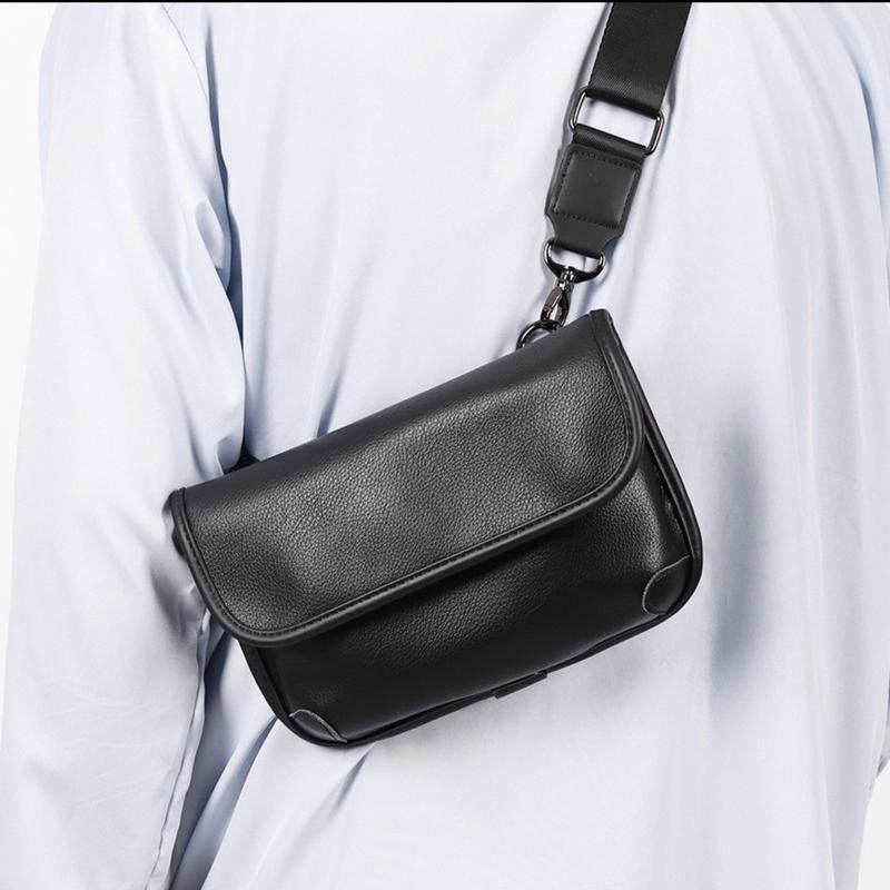 Túi đeo chéo Unisex da mềm cao cấp giữ phom xu hướng trẻ trung (NU1) Đeo Vai Bag Đồng 1