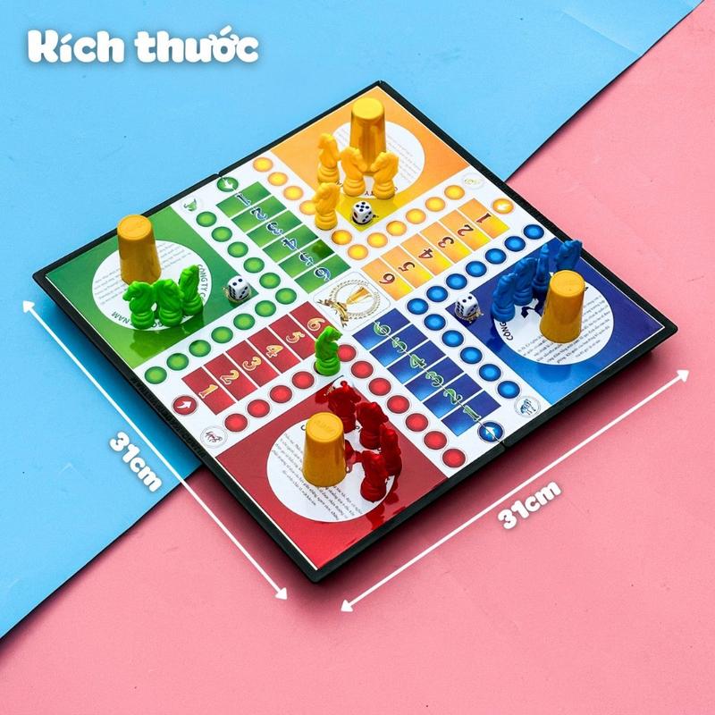 Đồ Chơi Cờ Cá Ngựa Nam Châm Cho Bé Chắc Chắn-Bàn Cờ Kiêm Hộp Đựng bộ cờ  cá chess