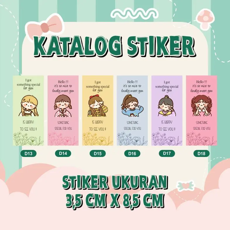 STIKER OPENME - STIKER THANK YOU - STIKER LABEL KEMASAN - STIKER CUTE ...